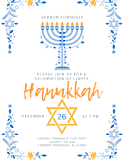 Menorah lighting tonight in Vernon