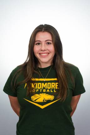 Hailey Clarke of Pope John XXIII Regional High School in Sparta has agreed to play softball at Skidmore College next year. (Photos by John P. Argueta)