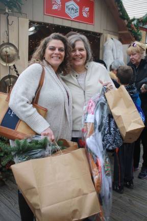 Mother and daughter team Lisa Marie Flanagan and Donna Domaracki celebrate Donna's birthday while doing some holiday shopping.