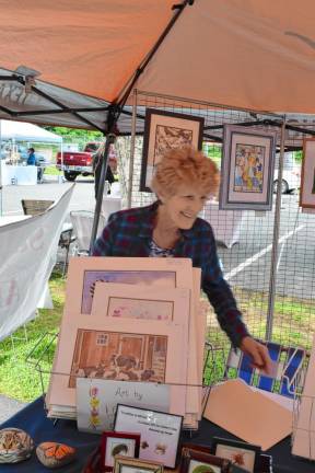 Wendy Stammer of the Sussex County Art Society. (Photo by Nancy Madacsi)