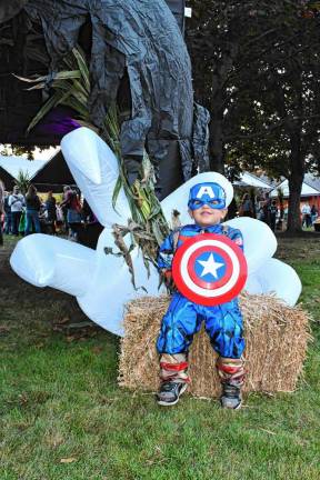 Logan Zapata is dressed as Captain America at the Hanging with Heroes event Friday, Oct. 11 in Sparta. (Photos by Maria Kovic)