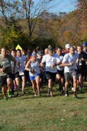 Start of last year's Hot Chili 8 Miler. This annual race has sustained for over a decade, and the 13th running will be held this Sunday at Kittatinny Valley State Park.