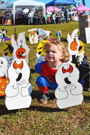 <b>HH1 JP Dillman of Milford, Pa., among figures at the Haunted Harvest Food Truck Festival on Sunday, Oct. 20 at the Sussex County Fairgrounds in Augusta. (Photo by Maria Kovic)</b>