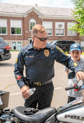 Netcong Police Officer Joe Mattis talks about his duties as a motorcycle officer.