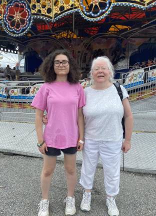 Rose Novaky, 19, and her mother, Cathy, both of Branchville, said they appreciated the sensory-free time at the fair.