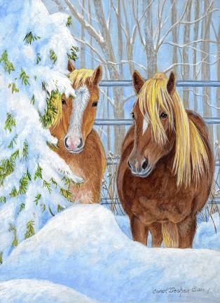 <b>‘Horse - Backyard Partners.’ (Courtesy of Carol Decker)</b>