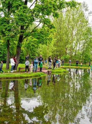 Sparta Parks &amp; Recreation and Trout Unlimited provide a day of fishing for families at the Station Park pond.