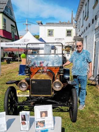 Joe Warner of Sparta with a Model T.