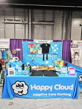 <b>The Happy Cloud clothing line includes T-shirts, IV covers and accessories.</b>