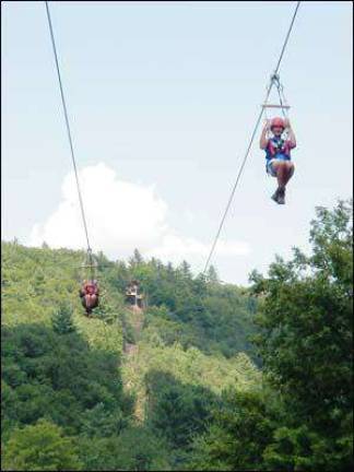Troop 82 Scouts zip-line and white water adventure