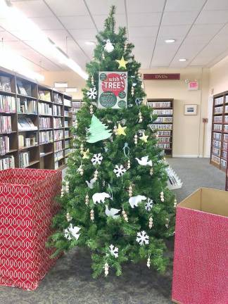 The Holiday Wish Tree at the Sparta Public Library (Photo provided)