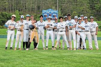 The Sparta High School baseball team places third in the Northwest Jersey Athletic Conference’s National Division. (Photo courtesy of Rocco Cortese)