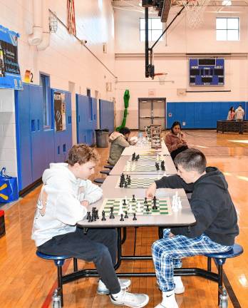 Chess was one of the activities at the Winter Carnival.