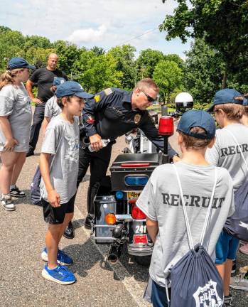 Netcong Police Officer Joe Mattis talks about his duties as a motorcycle officer.