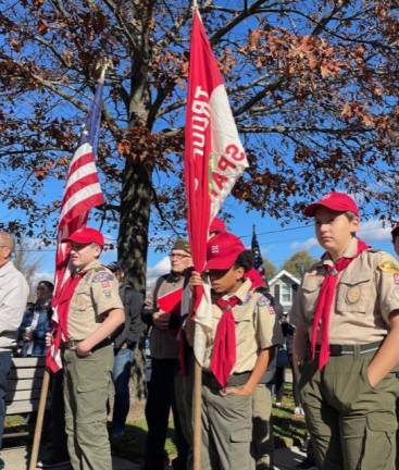 Veterans Day ceremony in Sparta