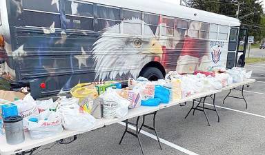 The Scouts' 2020 food drive (Photo provided)