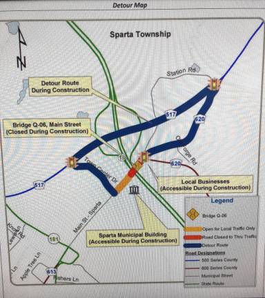 Bridge construction under way