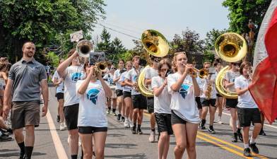 The Sparta High School Marching Band takes part in the Fourth of July Parade in Sparta. (Photos by Nancy Madacsi)