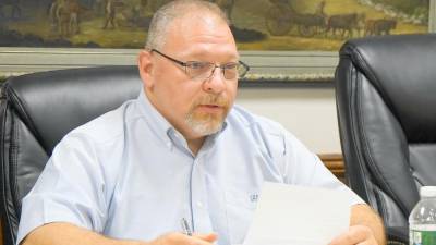 Mayor George Hutnick speaks to the public last year. (File photo by Vera Olinski)