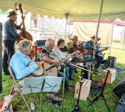 SCH3 The Long Hill String Band performs during the event.