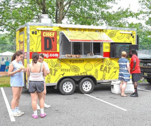 The Chef D’s food truck was at the event.