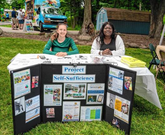 Sandra Ciappara and Bevien Yaskovic of Project Self-Sufficiency. (Photo by Nancy Madacsi)