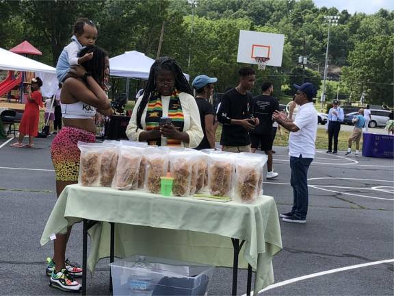 About 10 vendors took part in the Juneteenth celebration.