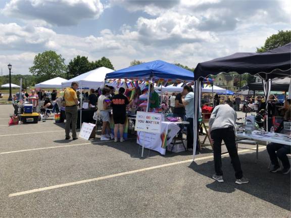 About 40 vendors set up tables.