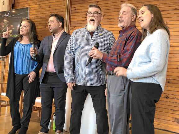 <b>Members of No Strings a cappella of Sussex County perform in the Conservatory at the Sussex County Fairgrounds on Sunday, March 9.</b>