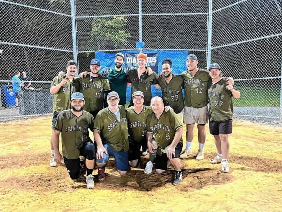 Sparta VFW defeats Sharpe Plumbing in the championship round of the Mush Ball League tournament. (Photo provided)