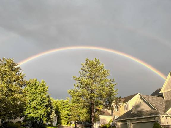 <b>Rainbow in Hardyston. (Photo courtesy of Bill Truran)</b>