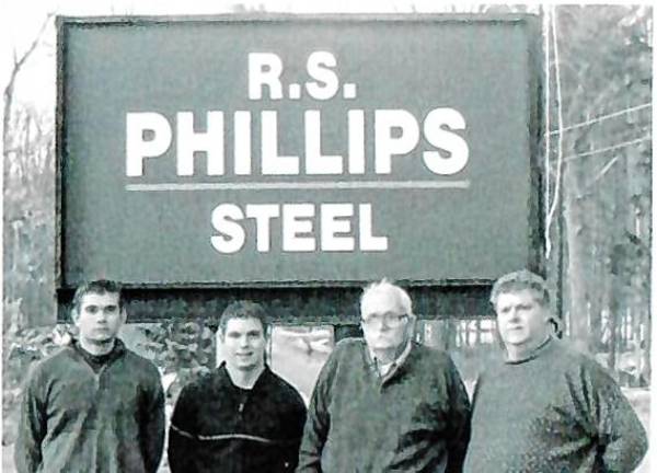 <b>Three generations of Phillips family ownership, from left, are Scott, Neil, Amos and Steven. </b>