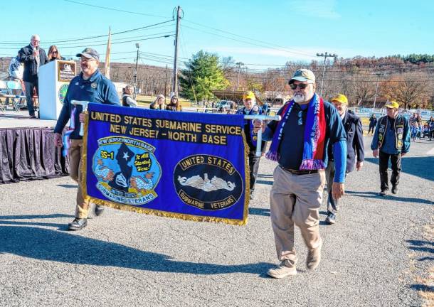 <b>Members of the U.S. Submarine Service march in Sussex County’s 24th annual Salute to Military Veterans Parade on Sunday, Nov. 3 at the Sussex County Fairgrounds. (Photos by Nancy Madacsi)</b>