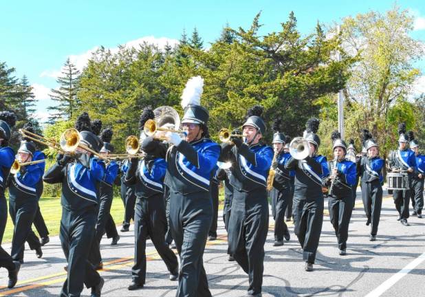 The Kittatinny Regional High School marching band.