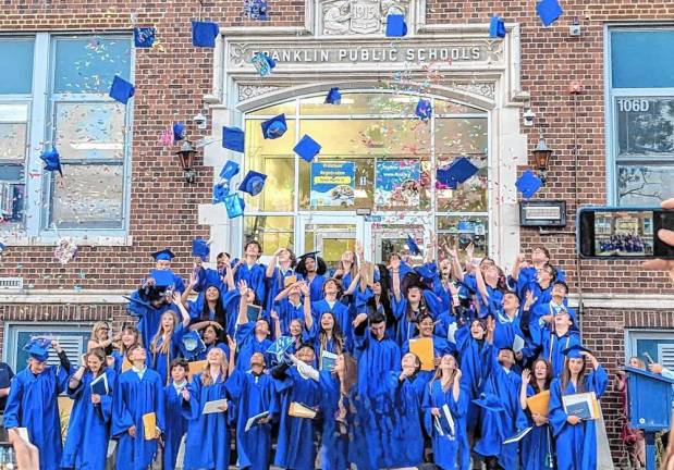 TR2 Eighth-grade graduation at Franklin Elementary School this year. (Photo courtesy of Mike Ryder)