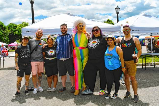 People attending the Sussex County Pride Celebration on Saturday, June 8 in Newton. (Photos by Maria Kovic)