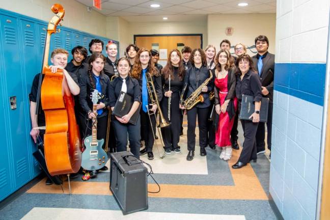 Members of the Sparta High School Blues Sanction pose. (Photo by Sammie Finch)