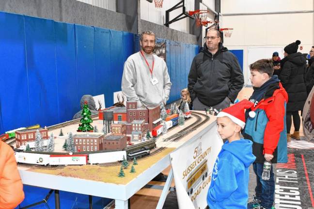 <b>OT6 A model train set up by the Sussex County Railroad Club. (Photo by Maria Kovic)</b>