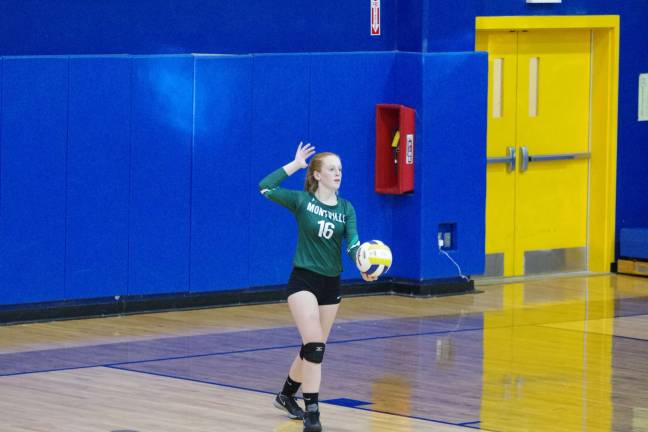 Montville's Julia Herwood contributed five kills and seven digs.