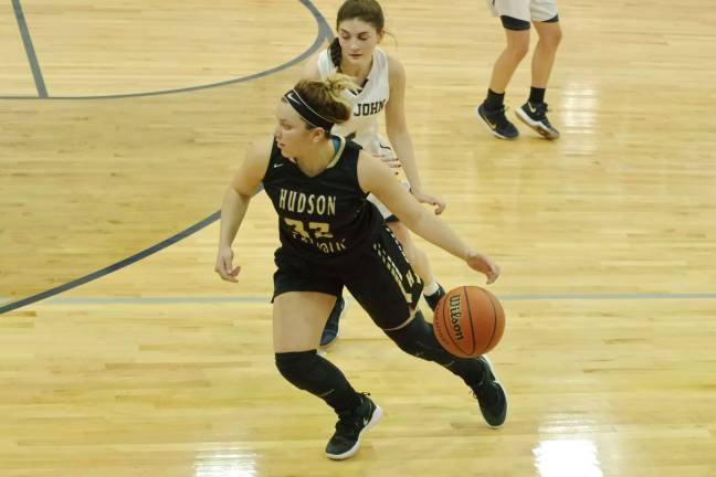 Hudson Catholic's Dionna Lenardo scored three points, grabbed four rebounds and made one steal.