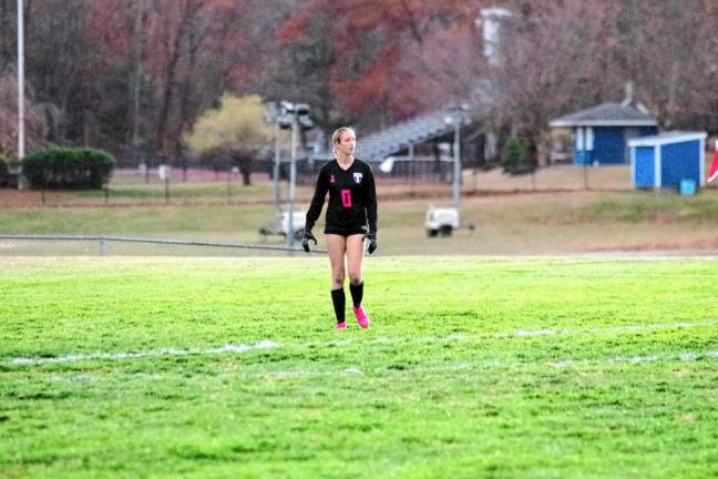 Kittatinny goalie Brooke Ginsberg made the 700th save of her high school career during the home game Monday, Nov. 4.