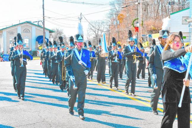 The Kittatinny Regional High School marching band.