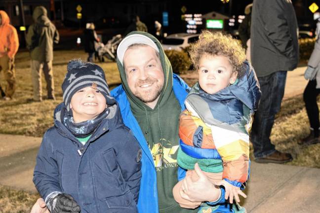 Bobby Dunn with Caleb, 7, and Quinn, 1.