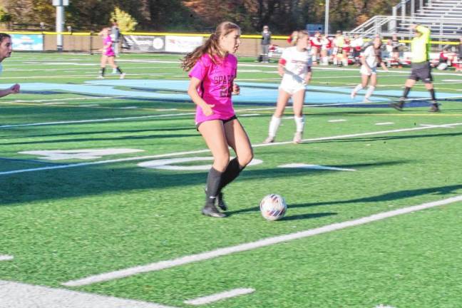 Sparta's Gina Stankiewicz scored one goal and made an assist.