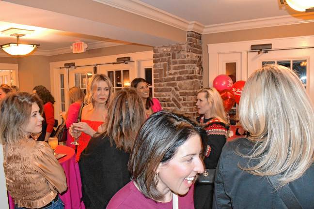 Women gather at the second annual Galentines Day party Thursday, Feb. 13 at Lake Mohawk Country Club. The proceeds support the Sparta Benevolent Society. (Photos by Maria Kovic)