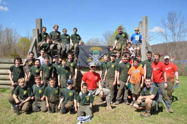 Scouts of Troop 150 at the West Point Scoutmaster&#x2019;s Camporee.