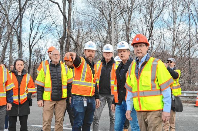 Officials tour Route 80 sinkholes