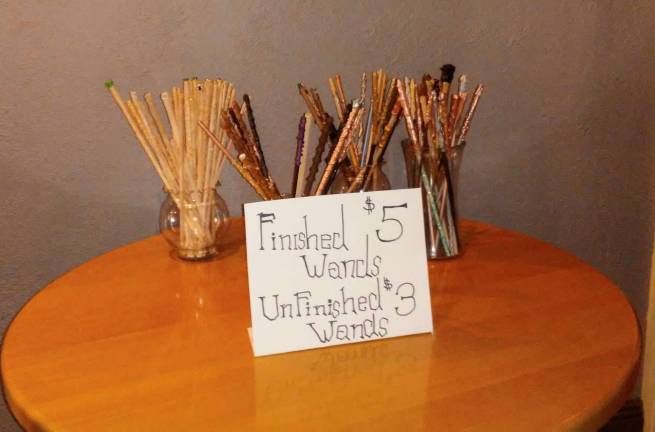 Wands for sale at Between the Bread