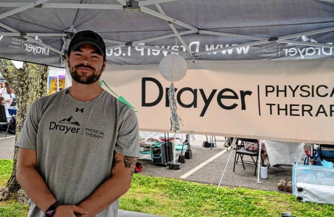 Levi Roberts of Drayer Physical Therapy. (Photo by Nancy Madacsi)