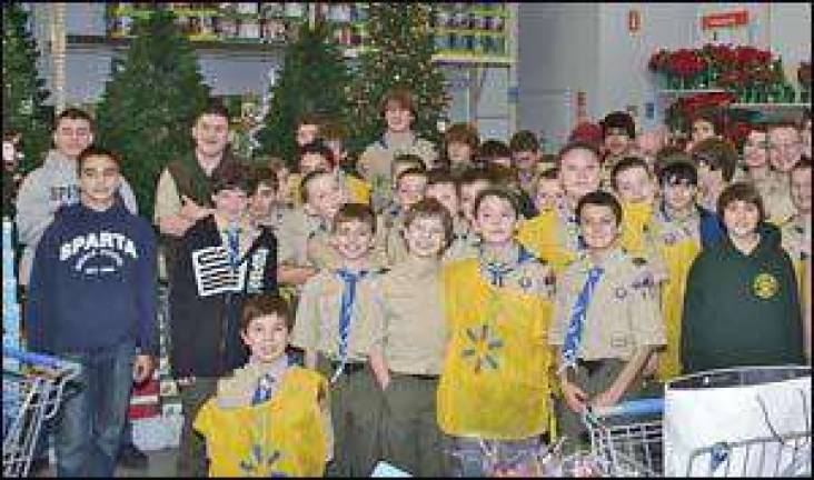 Troop 150 raises over $3,000, buys gifts for 66 people